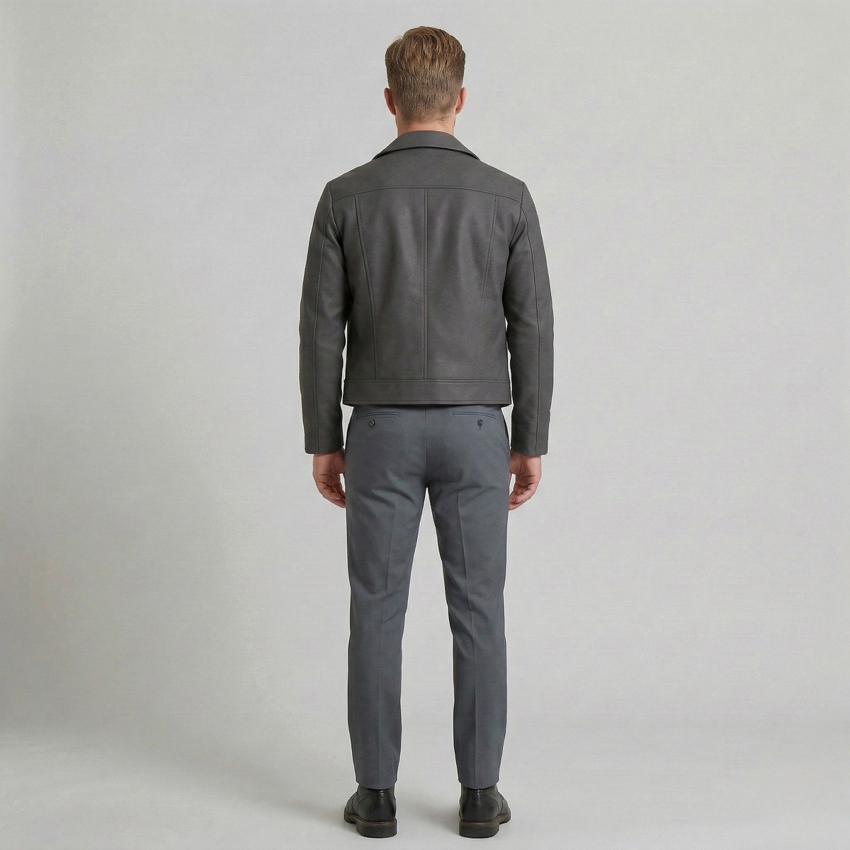 Men's Zip-Front Moto Jacket