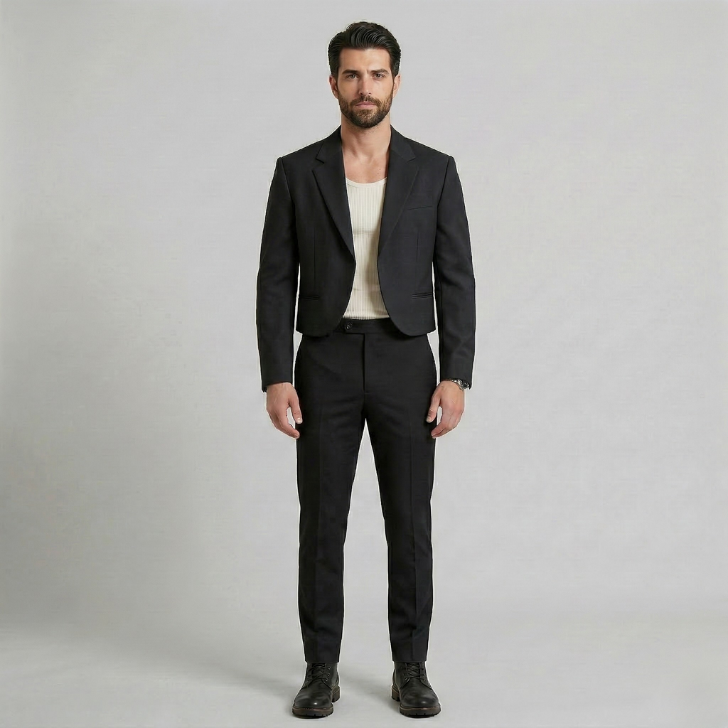 Men's Cropped Sharp Blazer