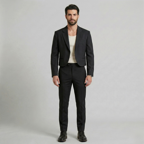 Men's Cropped Sharp Blazer