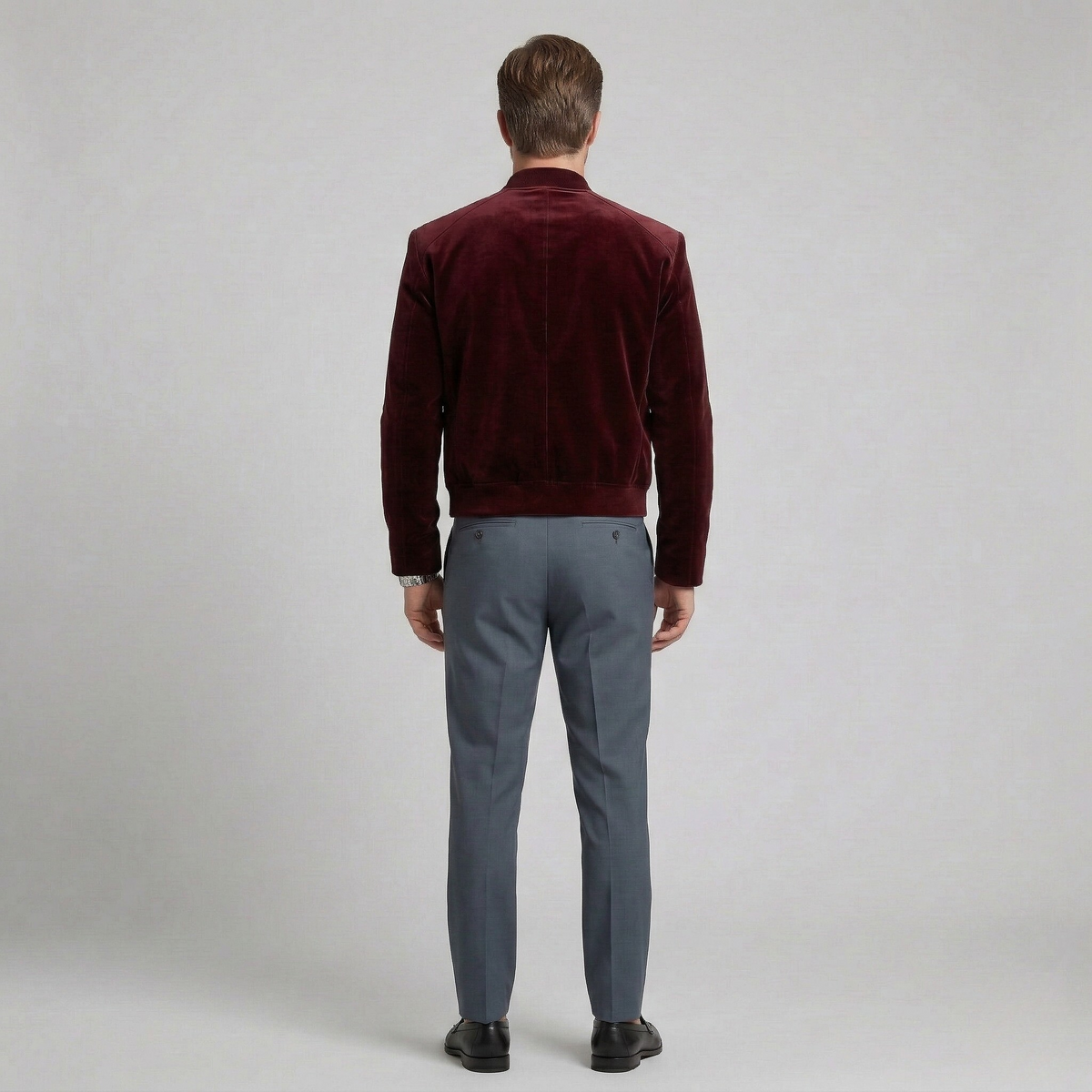 Men's Velvet-Touch Bomber Jacket