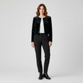 Women's Velvet-Touch Cropped Jacket