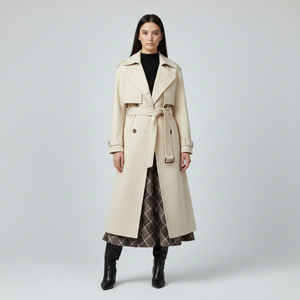 Women's Cinched Trench Coat