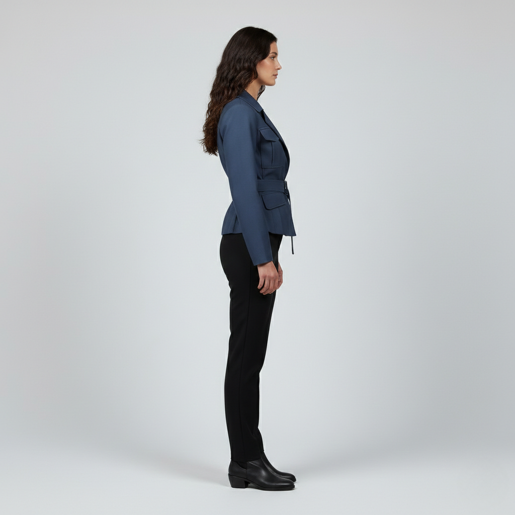 Women's Belted Cargo Utility Jacket