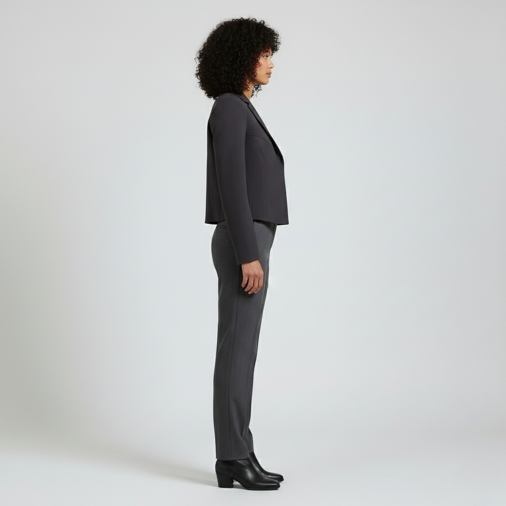 Women's Waist-Contoured Cropped Blazer