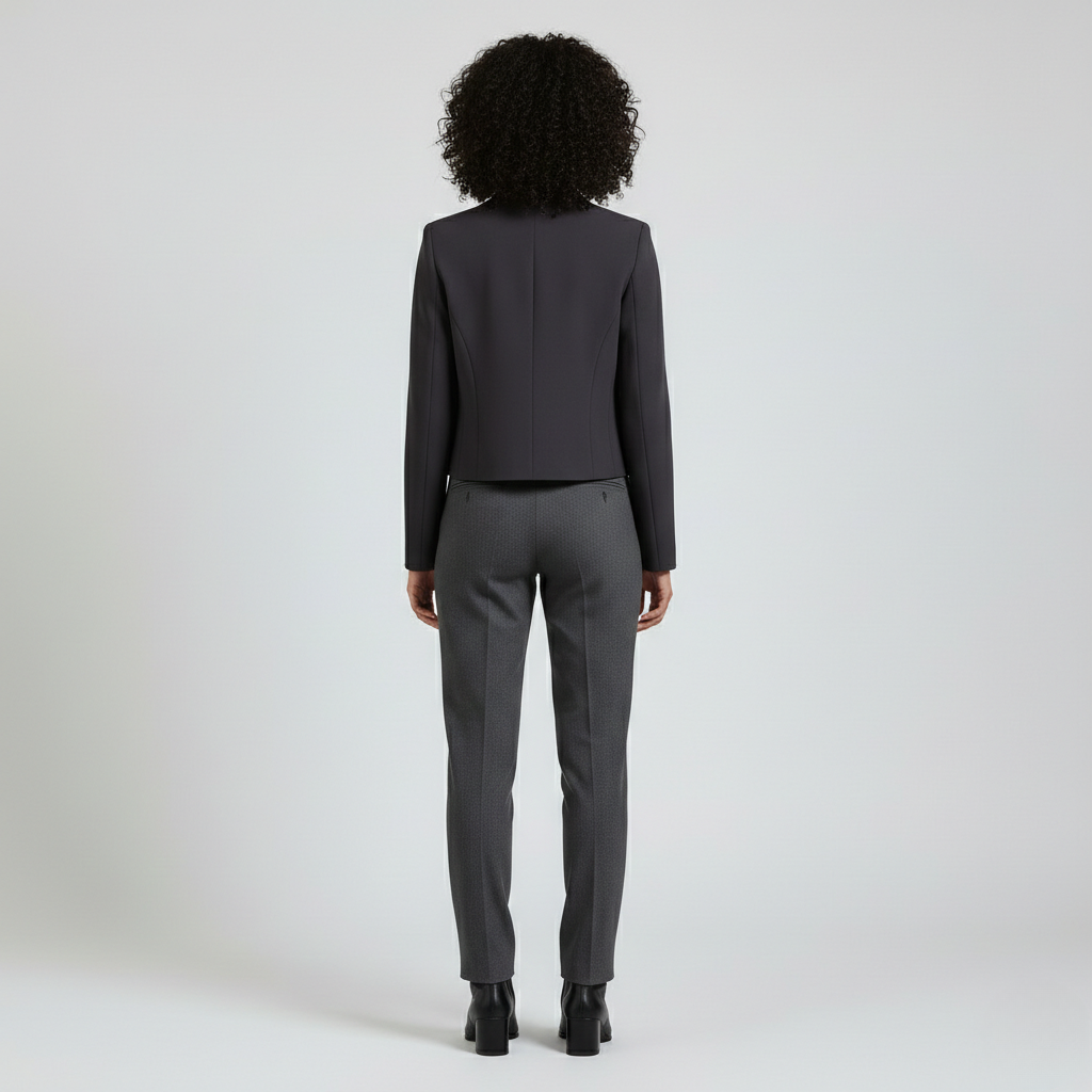 Women's Waist-Contoured Cropped Blazer