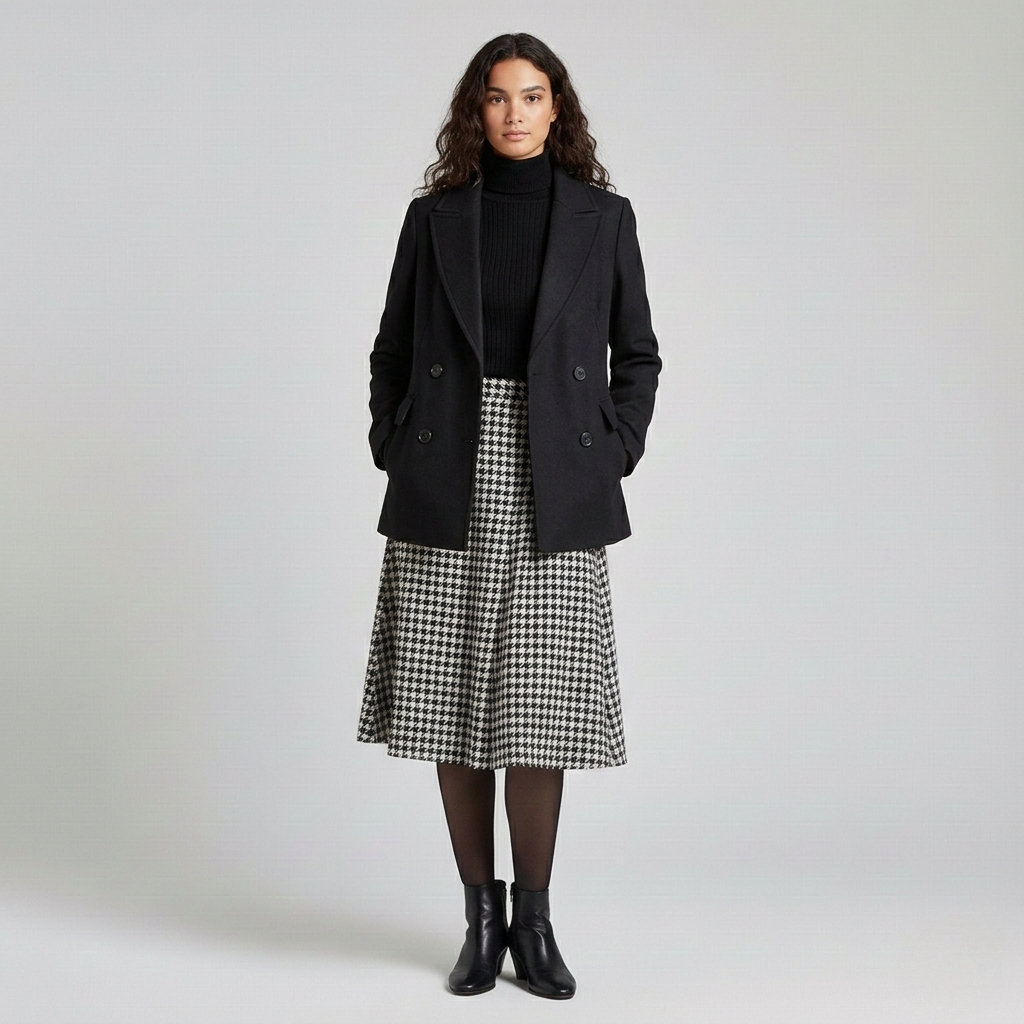Women's Double-Breasted Longline Coat